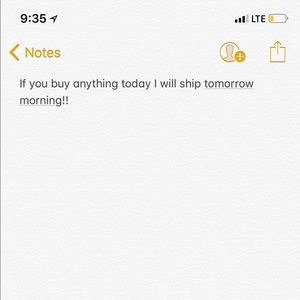 If you buy today I will ship tomorrow!